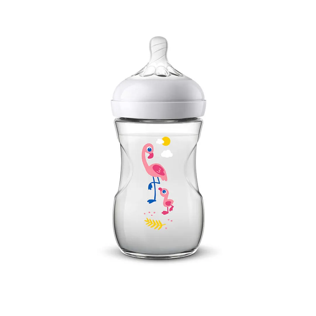 Avent Biberon Natural 260 ml Flamant Rose – vue 3