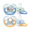 Avent Sucettes Ultra Air Animals Garçon 0-6 mois x2