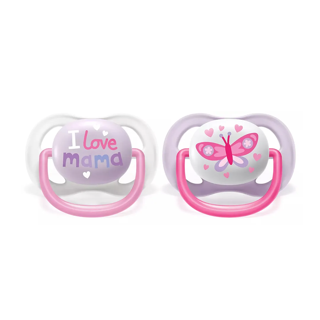 Avent Sucettes Ultra Air Happy Fille 0-6 mois x2 – vue 4