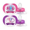 Avent Sucettes Ultra Air Happy Fille 6-18 mois x2