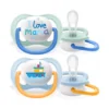 Avent Sucettes Ultra Air Happy Garçon 0-6 mois x2