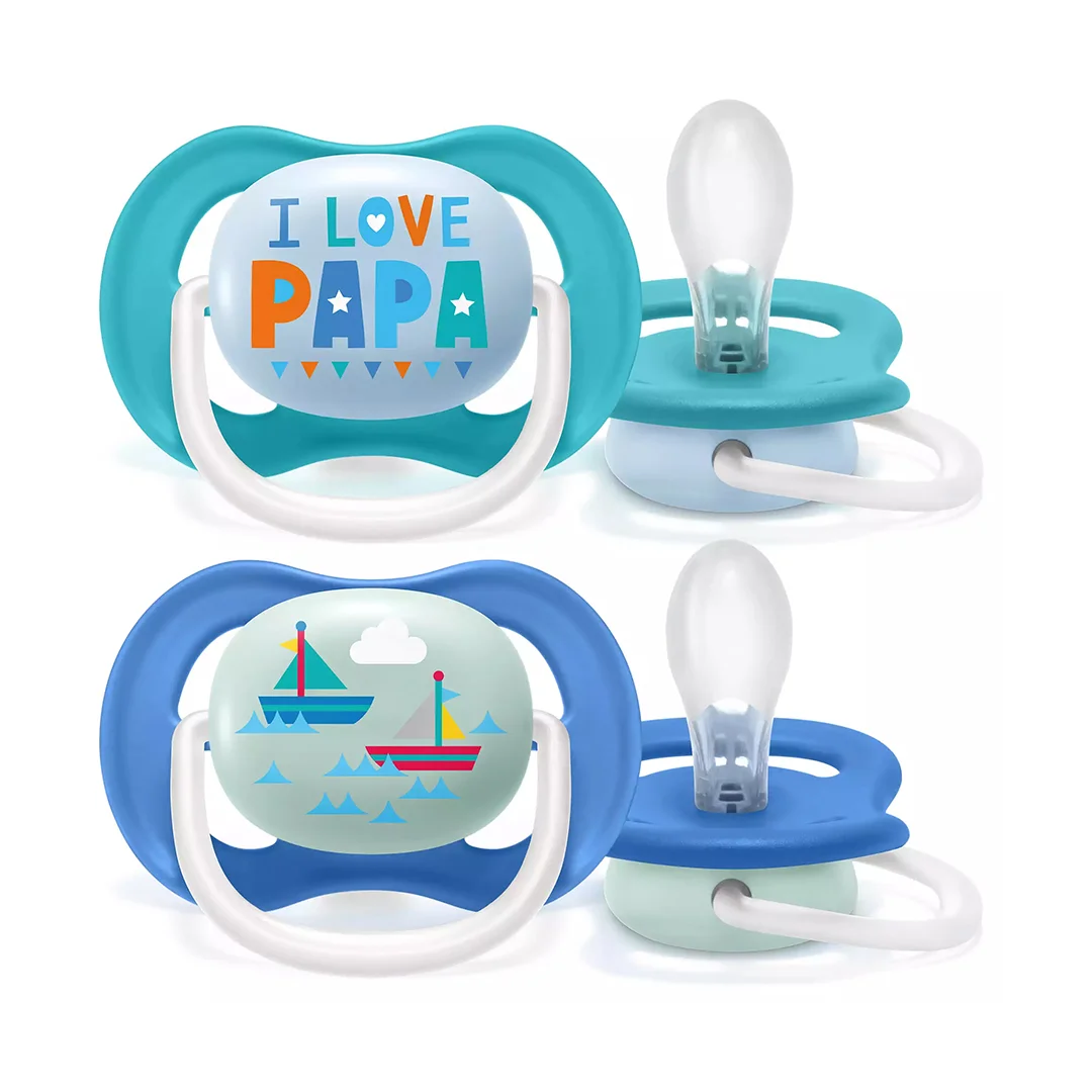 Avent Sucettes Ultra Air Happy Garçon 6-18 mois x2