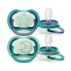 Avent Sucettes Ultra Air Nuit 6-18 mois x2