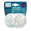 Avent Sucettes Ultra Air Nuit Fille 0-6 mois x2 – vue 3