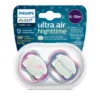 Avent Sucettes Ultra Air Nuit Fille 6-18 mois x2 – vue 3
