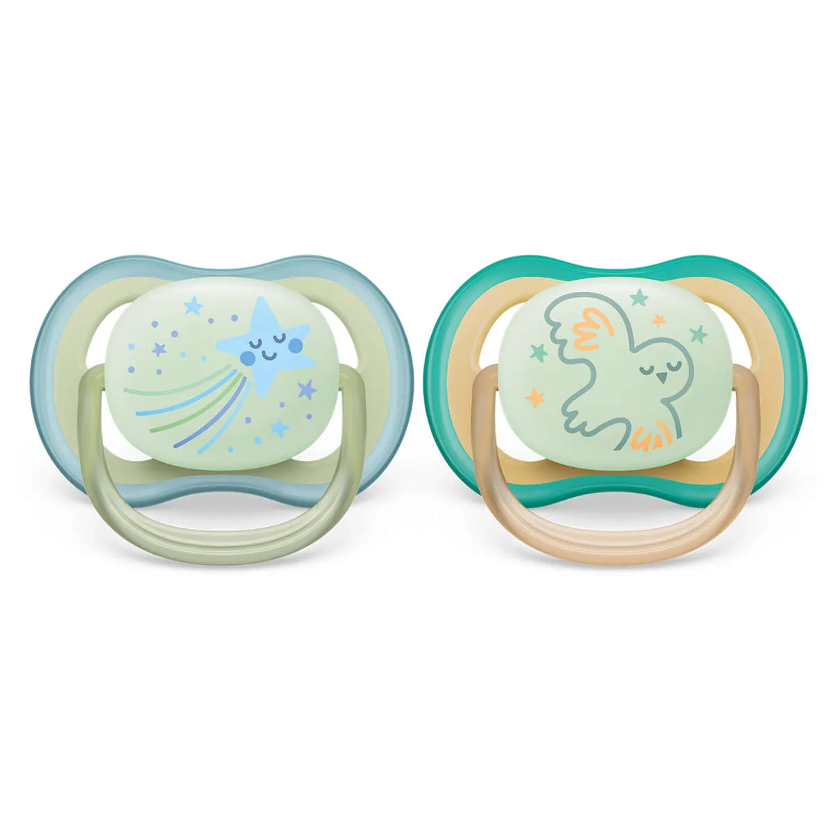 Avent Sucettes Ultra Air Nuit Garçon 0-6 mois x2 – vue 2