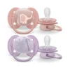 Avent Sucettes Ultra Soft Fille 0-6 mois x2