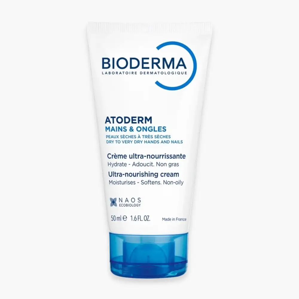 Bioderma Atoderm Crème Mains et Ongles 50 ml – prix Maroc, livraison partout au Maroc