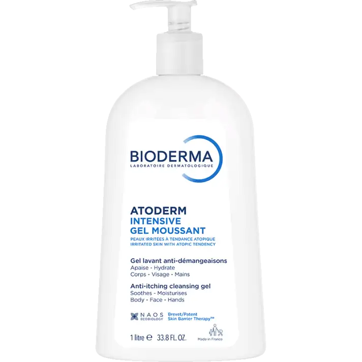 Bioderma Atoderm Intensive Gel Moussant 1 L – prix Maroc, livraison partout au Maroc