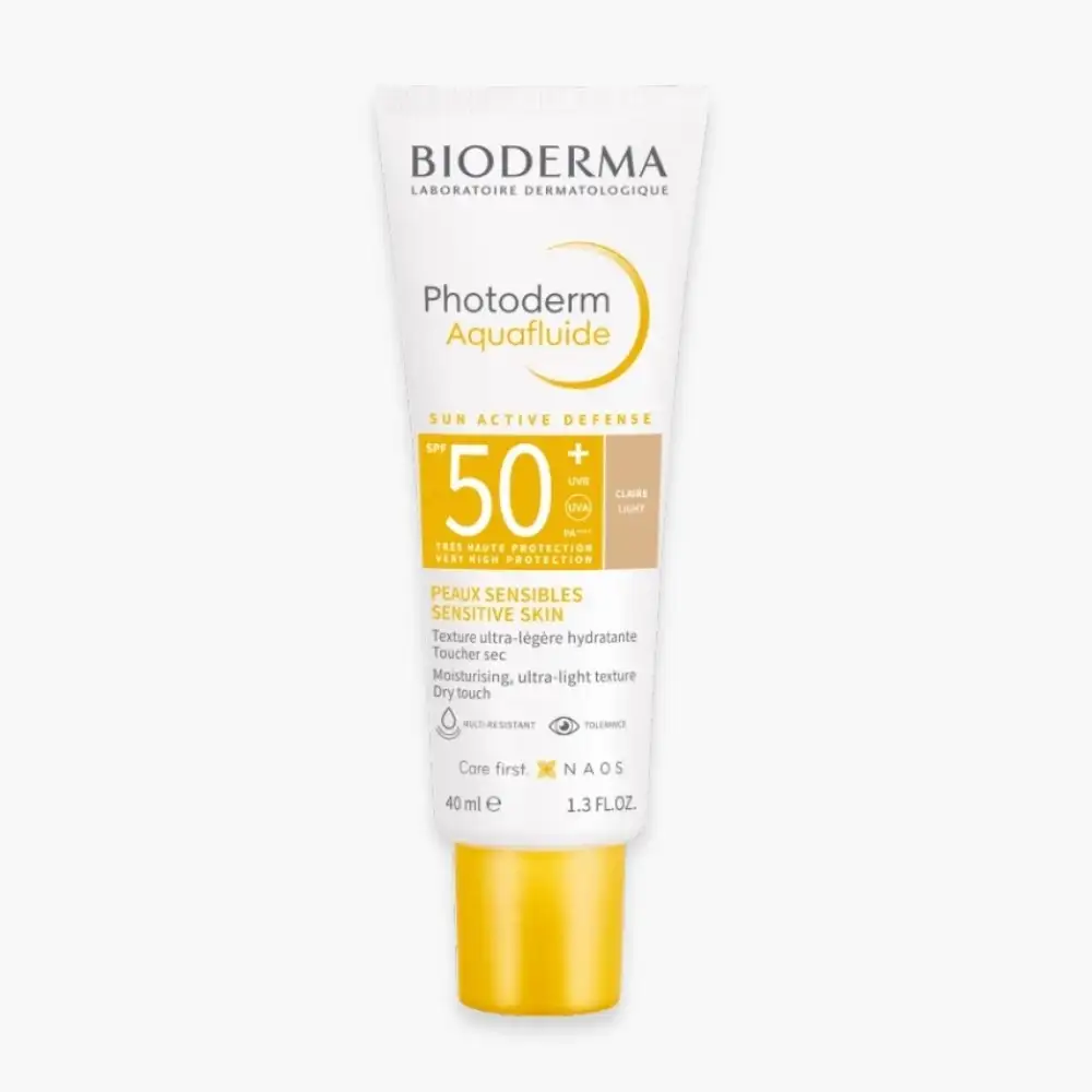 Bioderma Photoderm Aquafluide Claire SPF 50+ – prix Maroc, livraison partout au Maroc