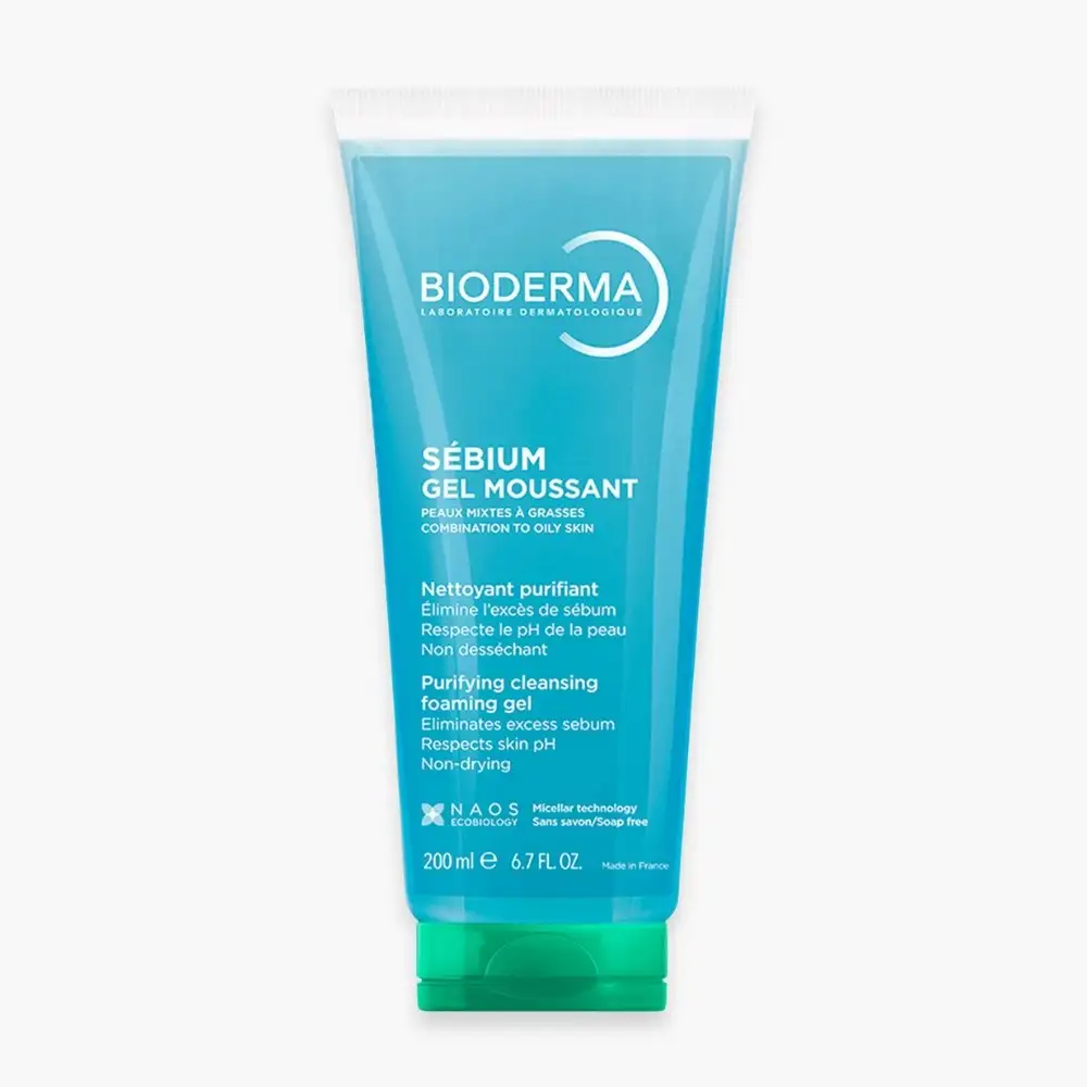 Bioderma Sébium Gel Moussant 200 ml – prix Maroc, livraison partout au Maroc