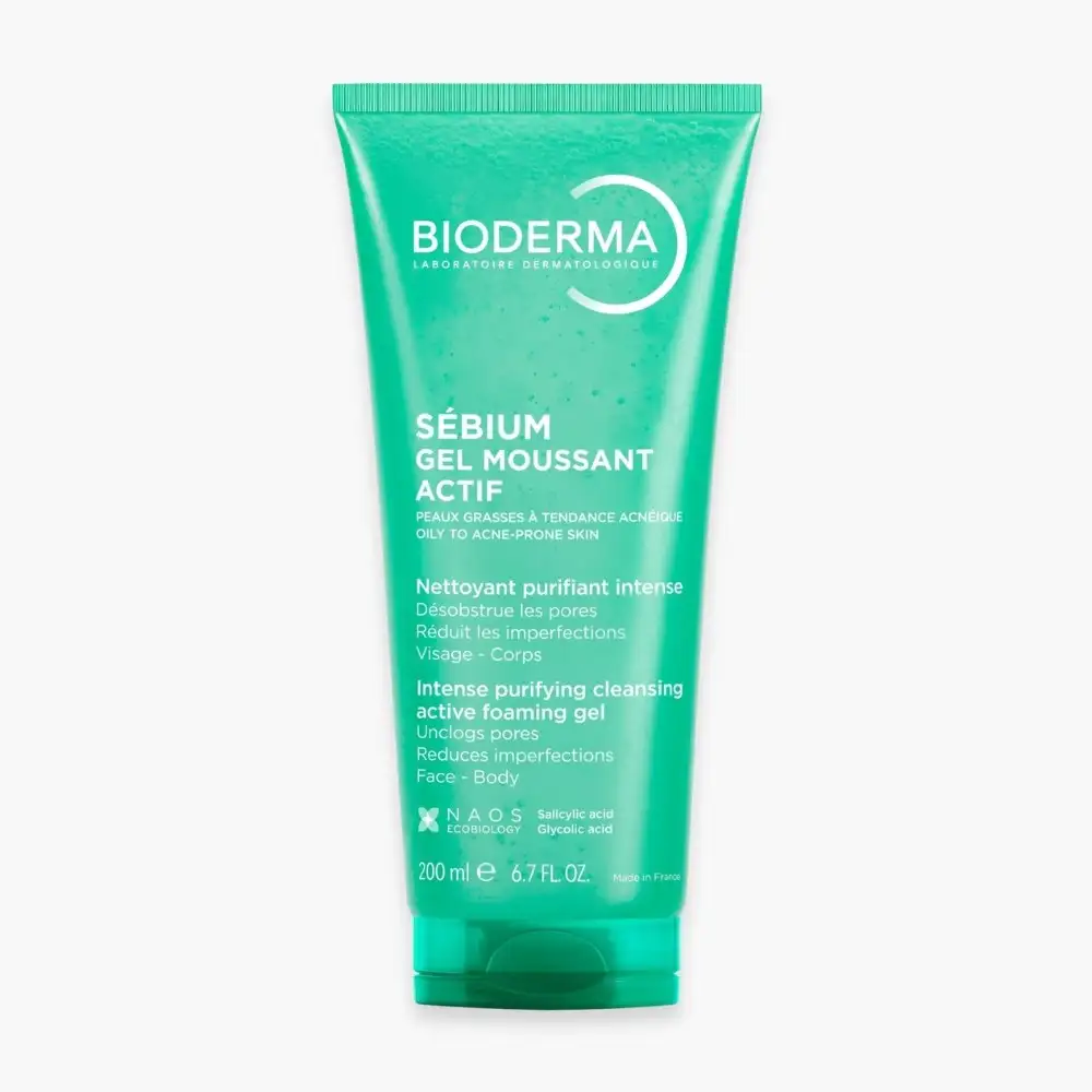 Bioderma Sébium Gel Moussant Actif 200 ml – prix Maroc, livraison partout au Maroc