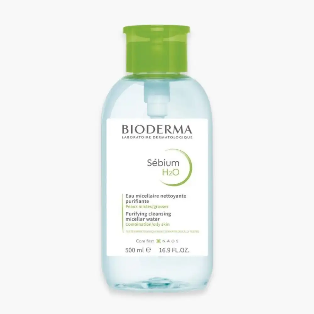 Bioderma Sébium H2O Pompe Inversée 500 ml – prix Maroc, livraison partout au Maroc