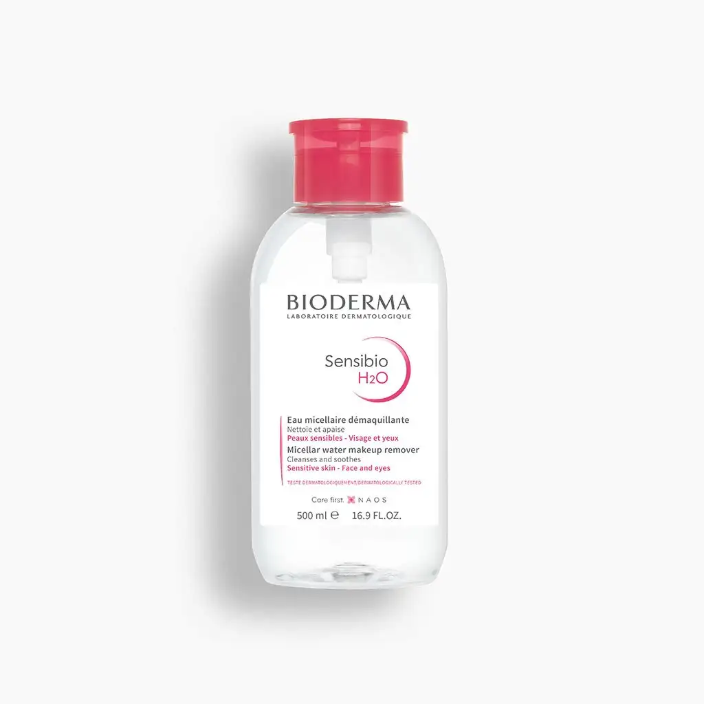 Bioderma Sensibio H2O Pompe Inversée 500 ml – prix Maroc, livraison partout au Maroc