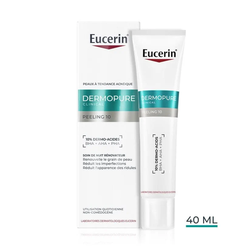 Eucerin DermoPure Clinical Peeling 10 Soin Nuit Rénovateur 40 ml