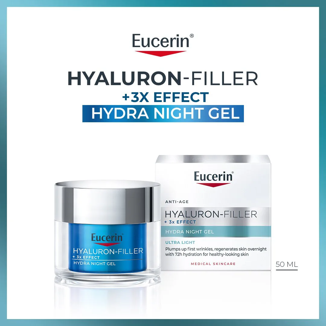 Eucerin Hyaluron-Filler + 3x Effect Hydra Gel Nuit 50 ml