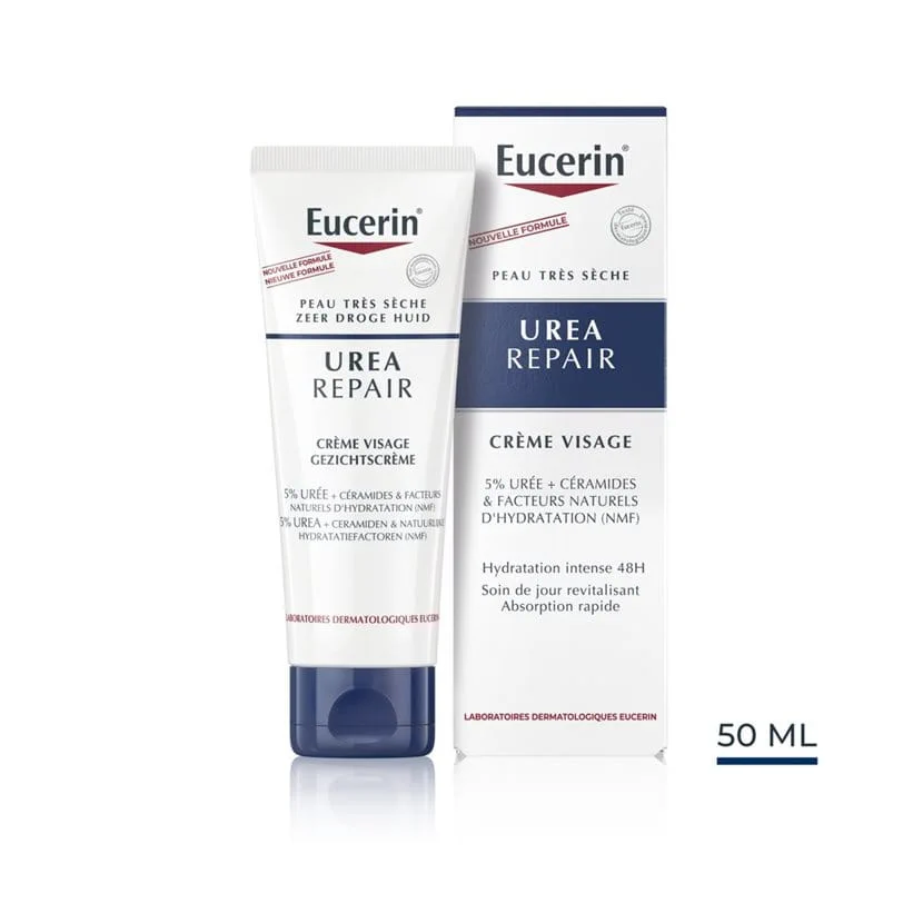 Eucerin UreaRepair Plus Crème Visage 5 % Urée 50 ml
