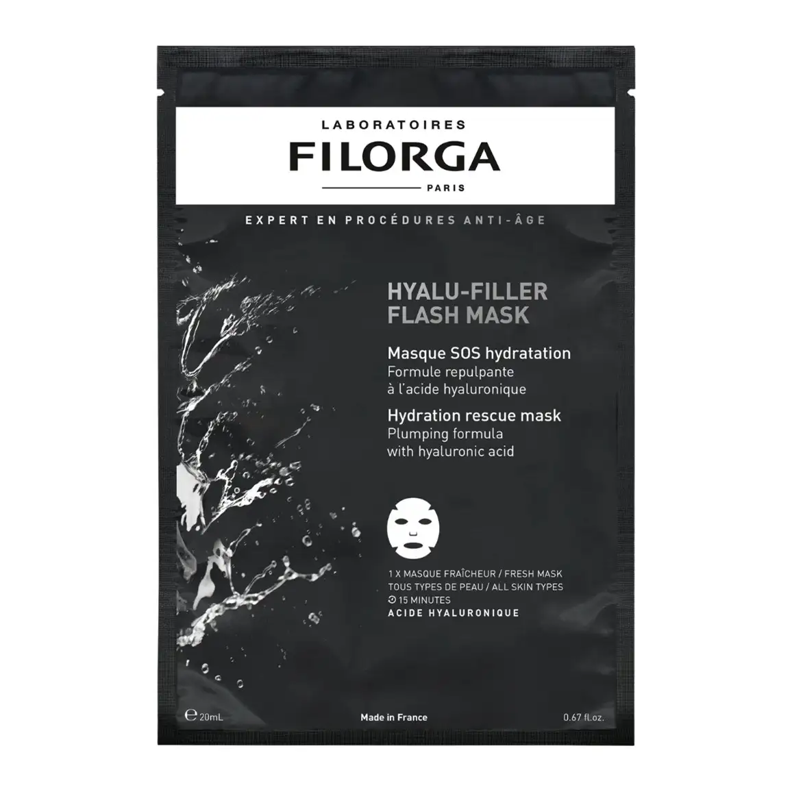Filorga Hyalu-Filler Flash Mask 20 ml – prix Maroc, livraison partout au Maroc