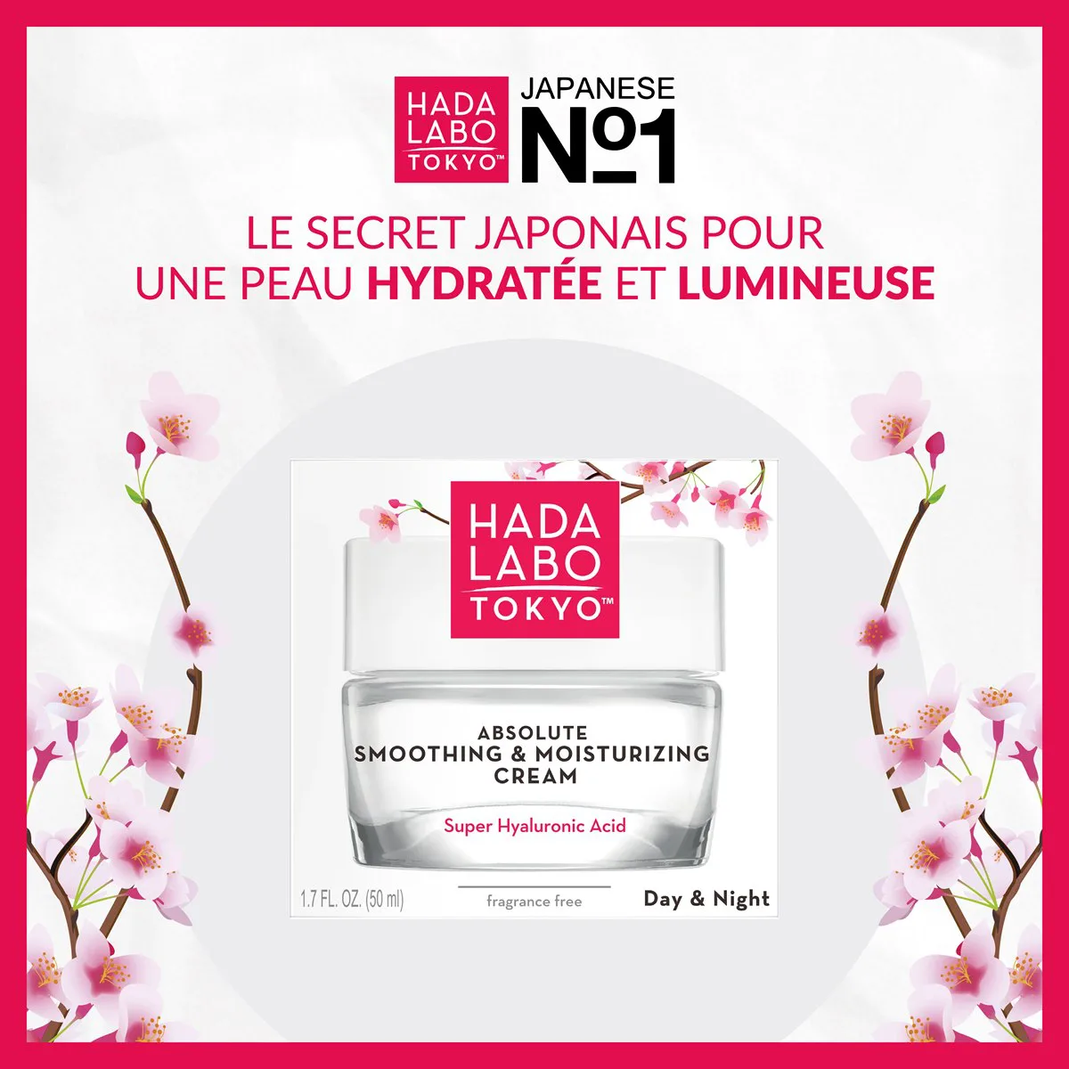 Hada Labo Tokyo Crème Hydratante Lissante 50 ml