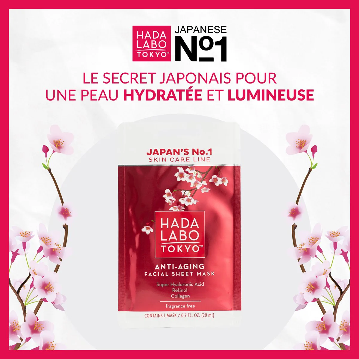 Hada Labo Tokyo Masque Anti-âge en Tissu