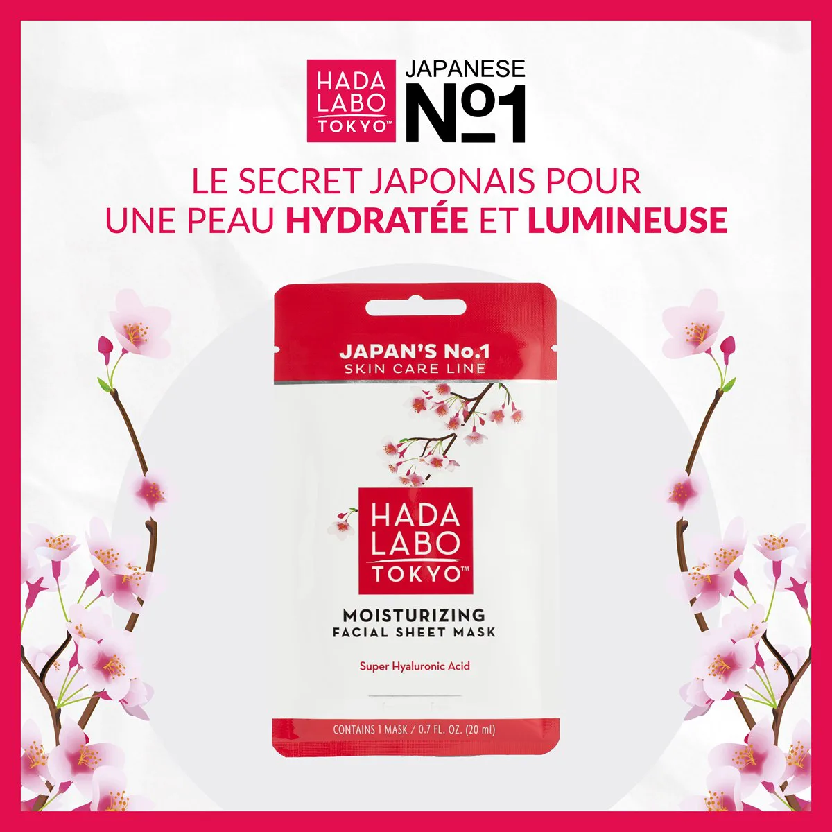 Hada Labo Tokyo Masque Hydratant en Tissu