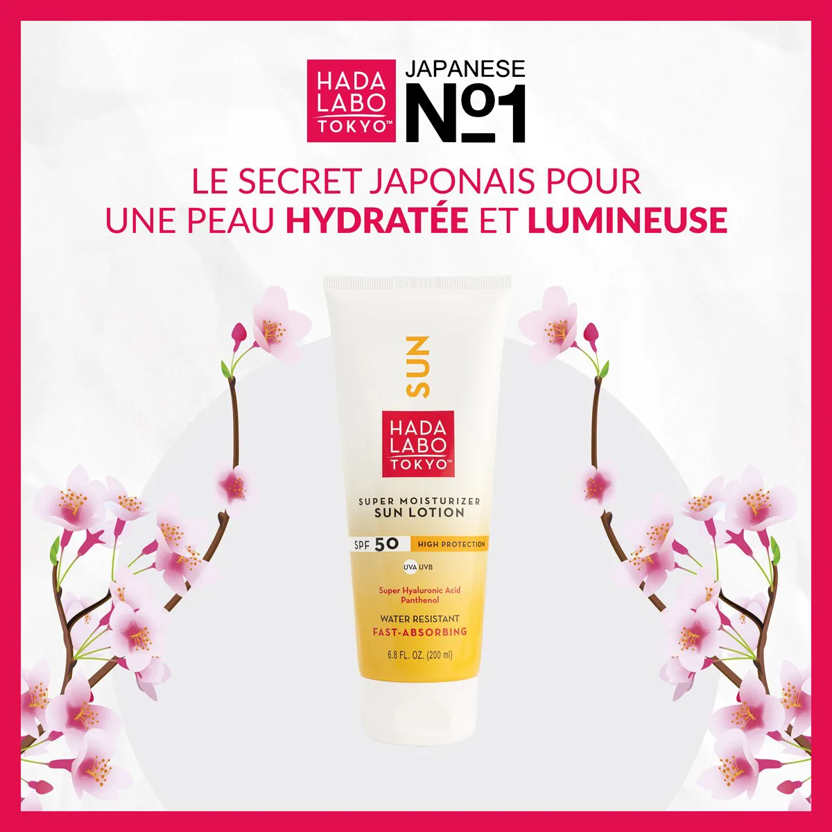 Hada Labo Tokyo Sun Lotion SPF 50 200 ml
