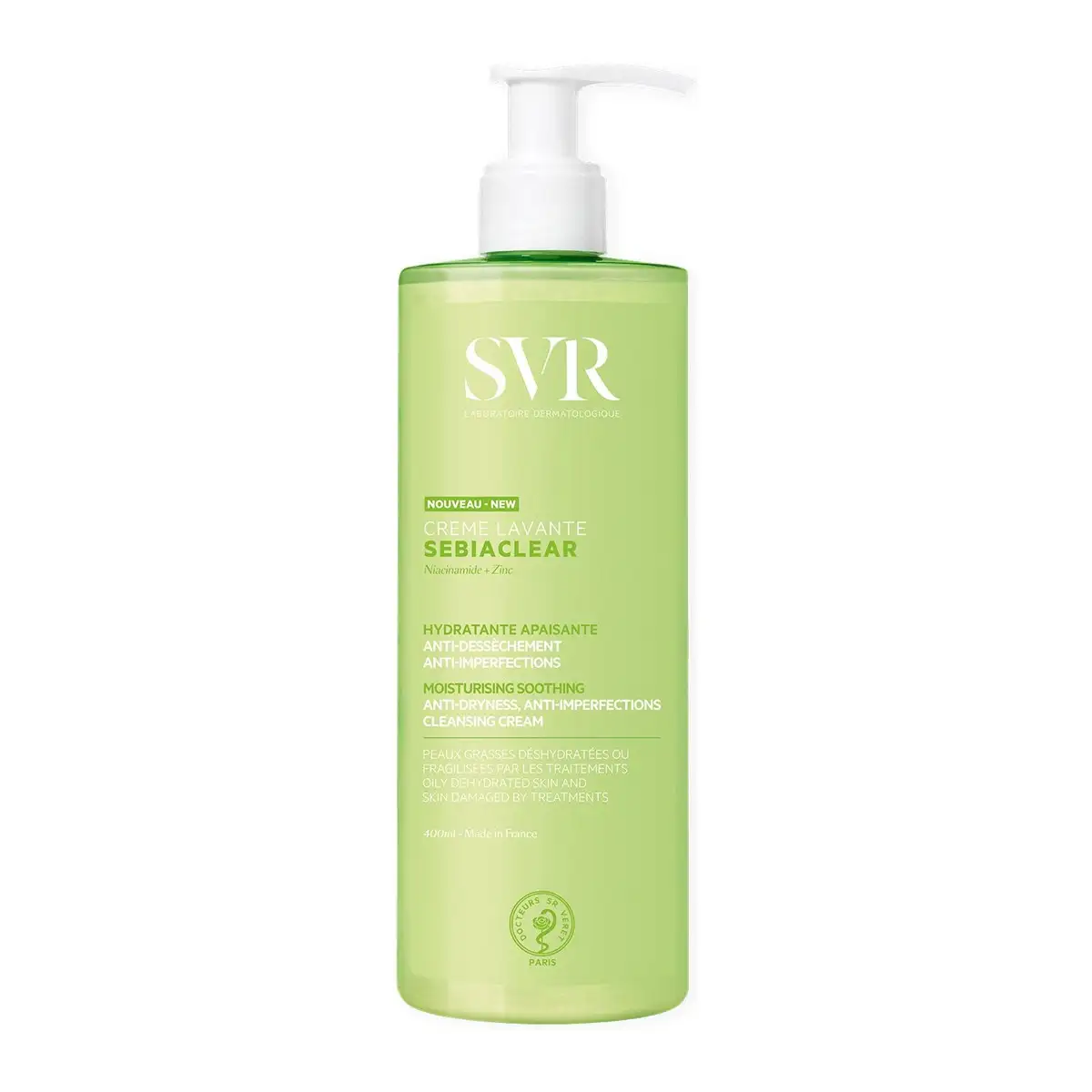 SVR Sebiaclear Crème Lavante 400 ml – prix Maroc, livraison partout au Maroc