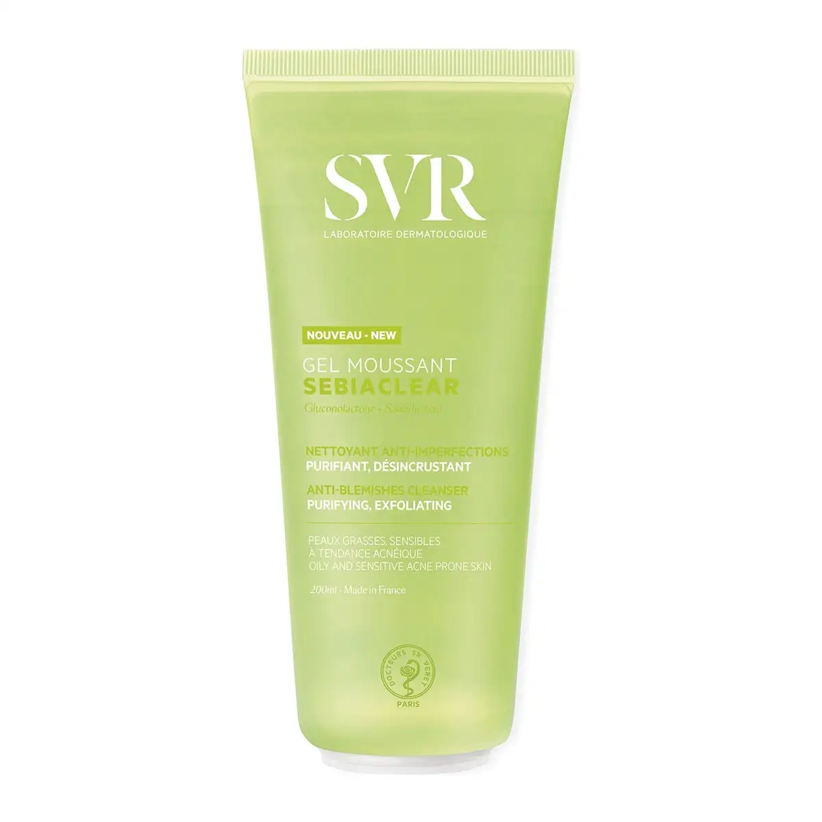 SVR Sebiaclear Gel Moussant 200 ml – prix Maroc, livraison partout au Maroc