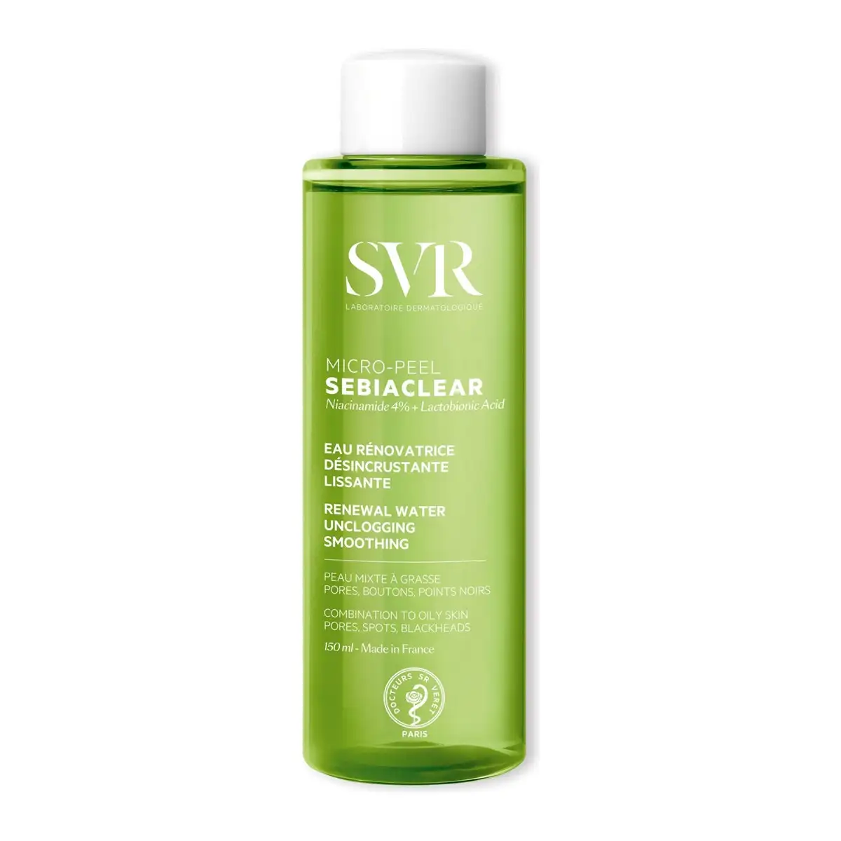 SVR Sebiaclear Micro-Peel 150 ml – prix Maroc, livraison partout au Maroc