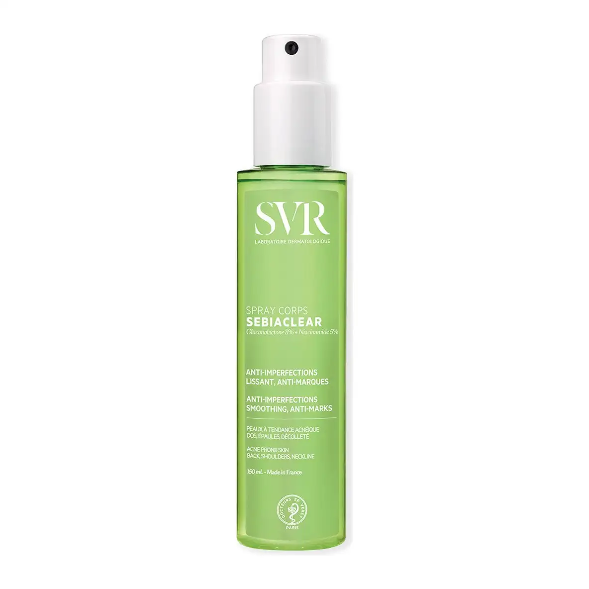 SVR Sebiaclear Spray Corps 150 ml – prix Maroc, livraison partout au Maroc