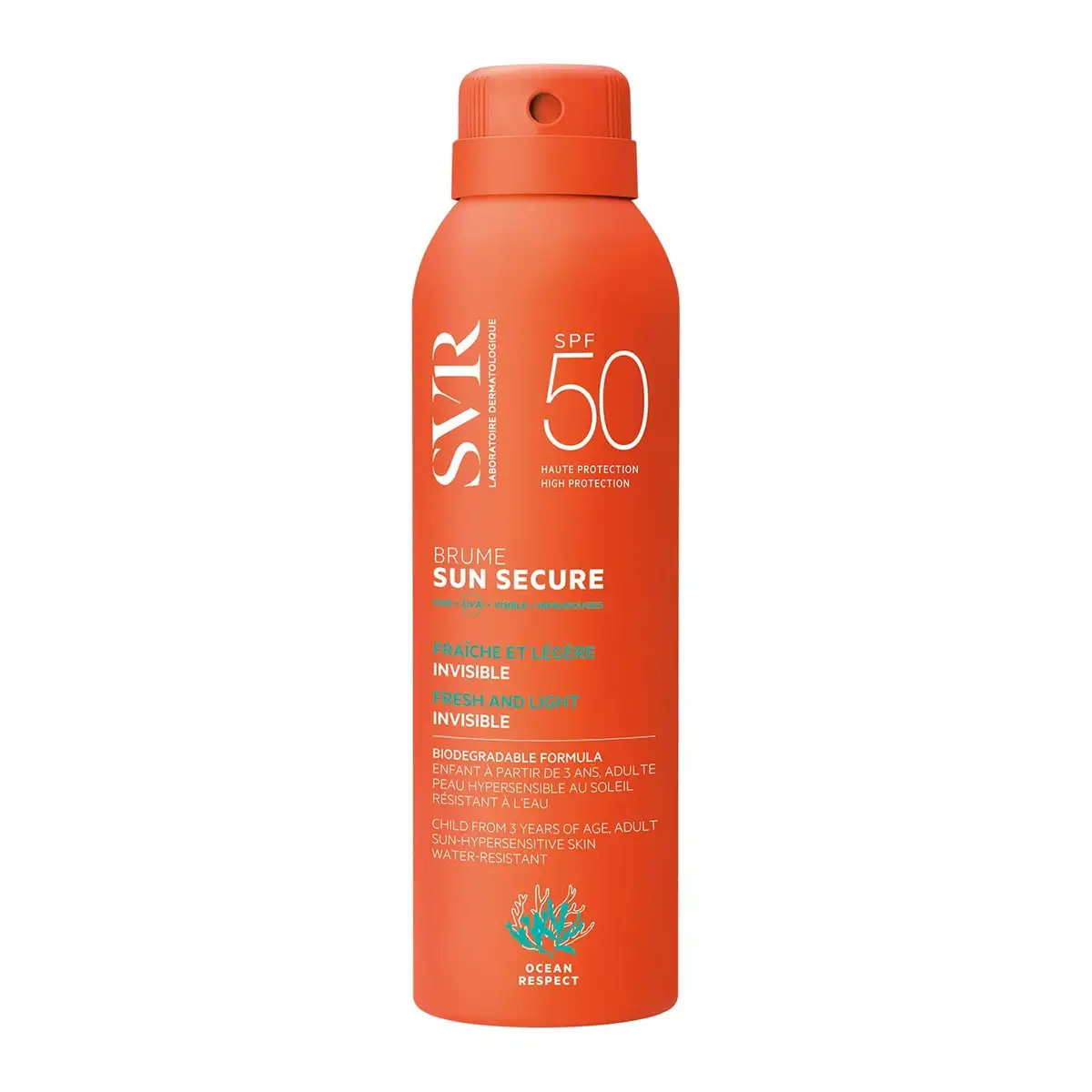 SVR Sun Secure Brume SPF 50 200 ml – prix Maroc, livraison partout au Maroc