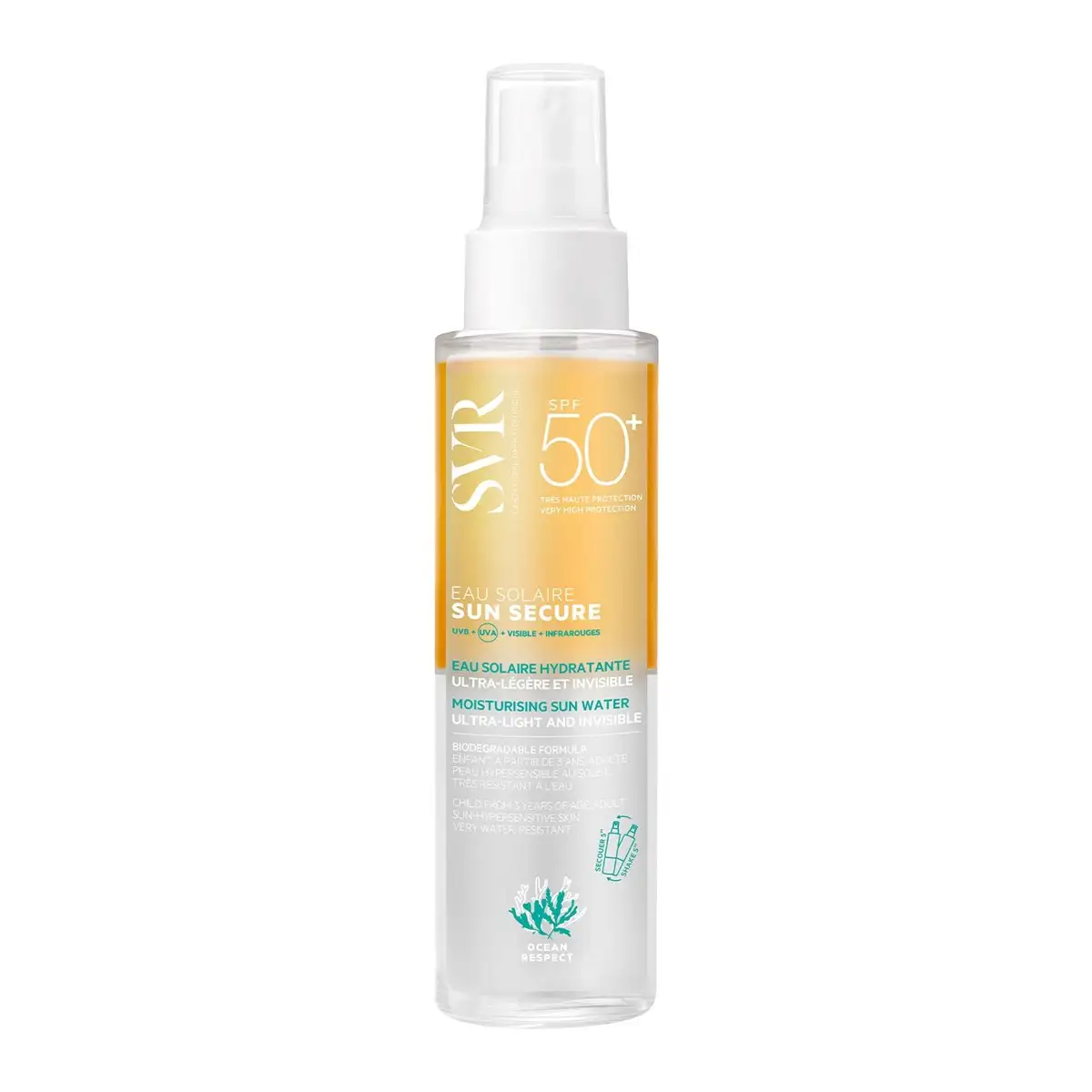SVR Sun Secure Eau Solaire SPF 50+ 200 ml – prix Maroc, livraison partout au Maroc