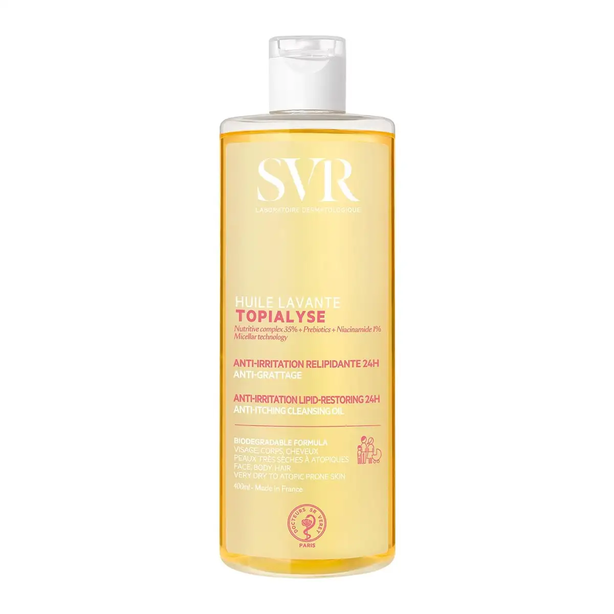 SVR Topialyse Huile Lavante 400 ml – prix Maroc, livraison partout au Maroc