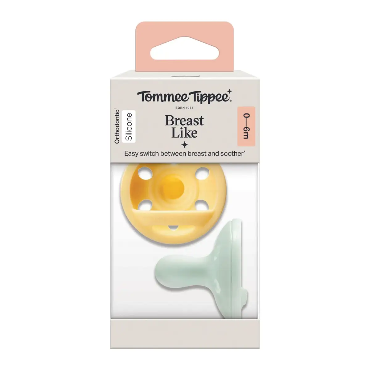 Tommee Tippee 2 Sucettes Silicone Type Sein 0-6 mois – prix Maroc, livraison partout au Maroc