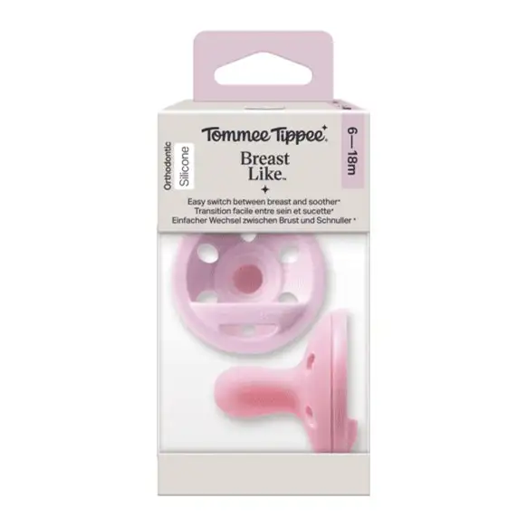 Tommee Tippee 2 Sucettes Type Sein 6-18 mois Fille – prix Maroc, livraison partout au Maroc