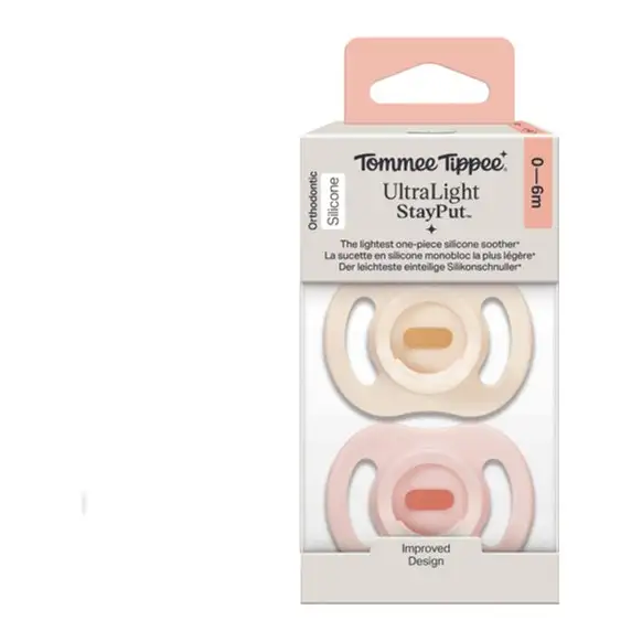 Tommee Tippee 2 Sucettes Ultra-Light 0-6 mois Fille – prix Maroc, livraison partout au Maroc
