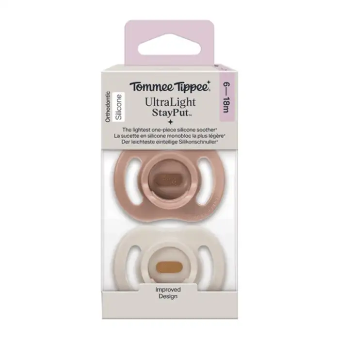 Tommee Tippee 2 Sucettes Ultra-Light 6-18 mois Fille – prix Maroc, livraison partout au Maroc