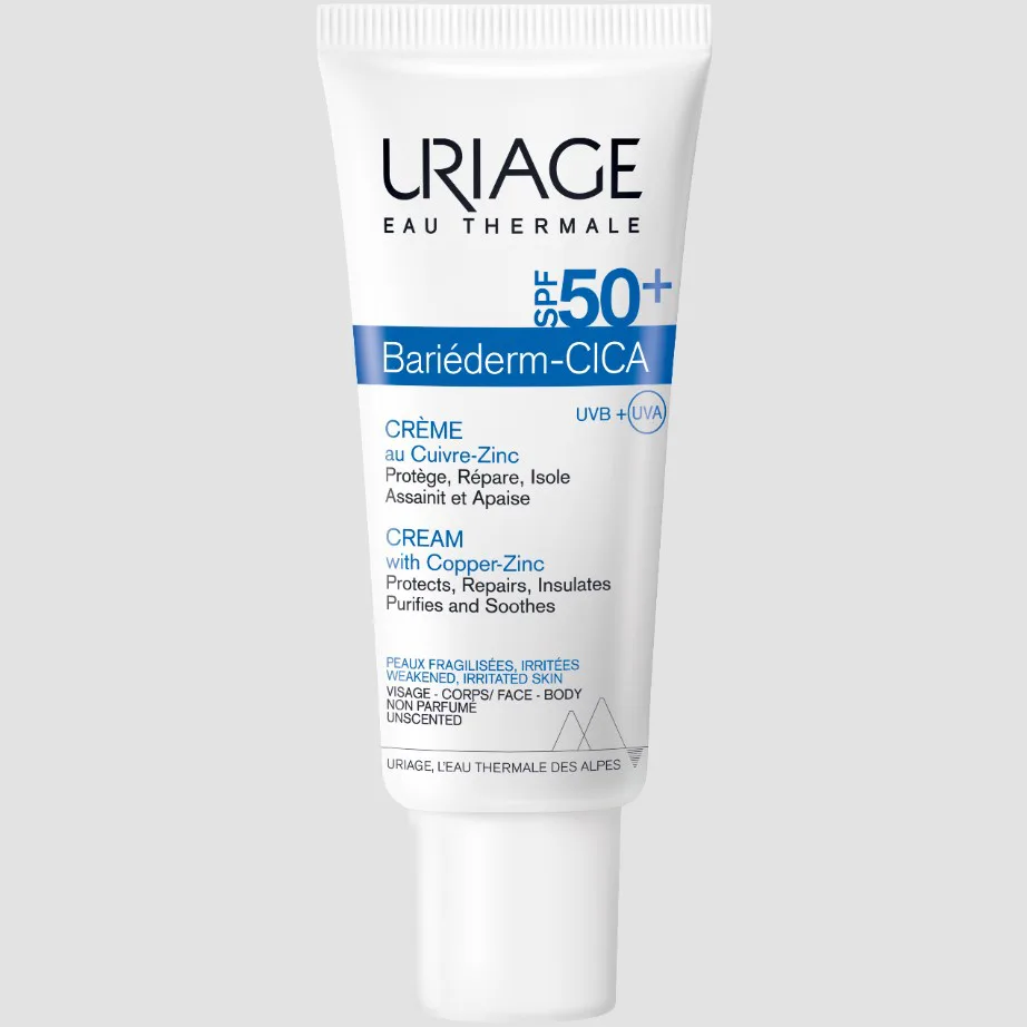 Uriage Bariéderm Cica-Crème SPF 50+ 40 ml – prix Maroc, livraison partout au Maroc