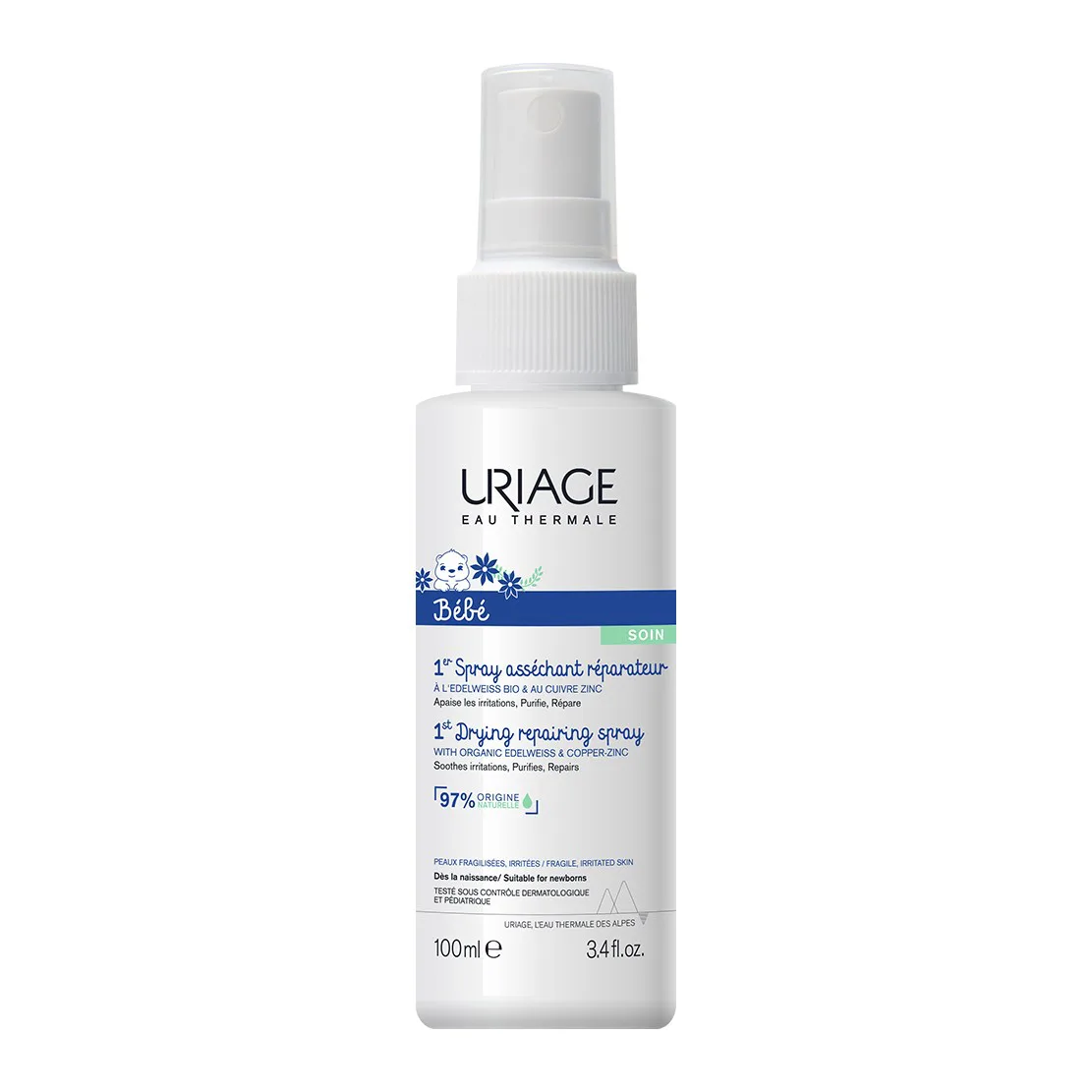 Uriage Bébé 1er Spray Asséchant 100 ml – prix Maroc, livraison partout au Maroc