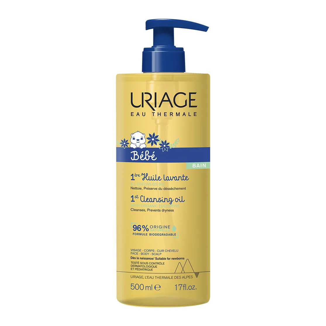 Uriage Bébé 1ère Huile Lavante 500 ml – prix Maroc, livraison partout au Maroc