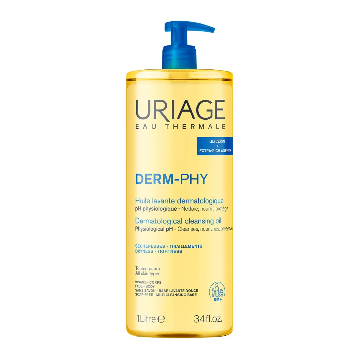 Uriage Derm-Phy Huile Lavante 1 L – prix Maroc, livraison partout au Maroc