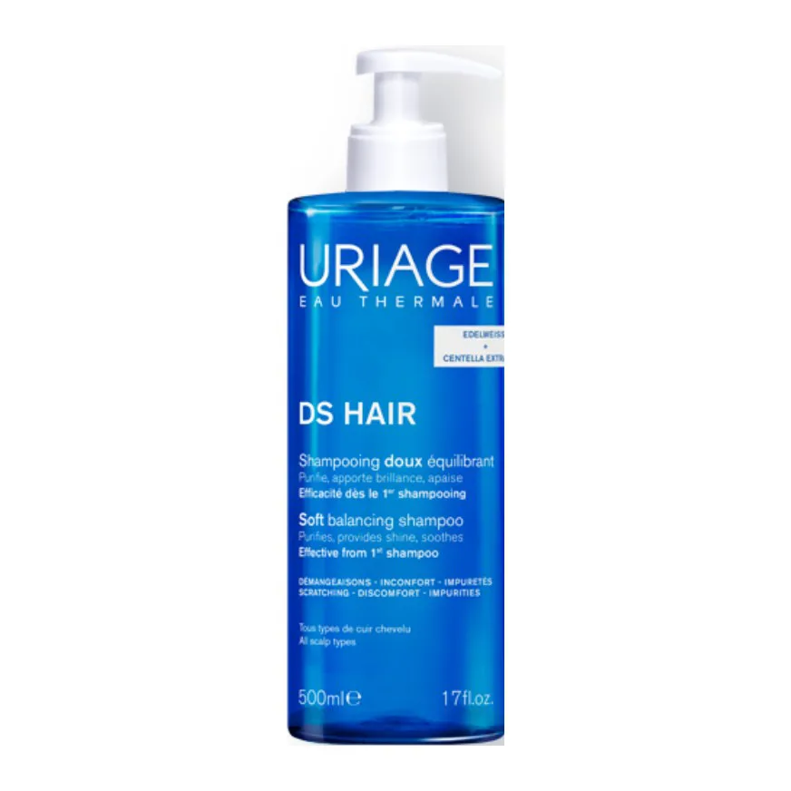 Uriage DS Hair Shampooing Équilibrant 500 ml – prix Maroc, livraison partout au Maroc