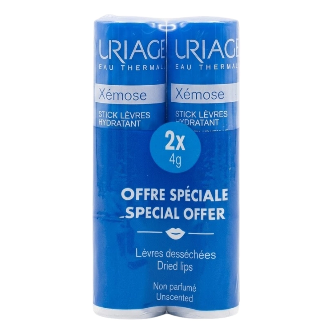 Uriage Xémose Stick Lèvres Lot de 2 x 4 g – prix Maroc, livraison partout au Maroc