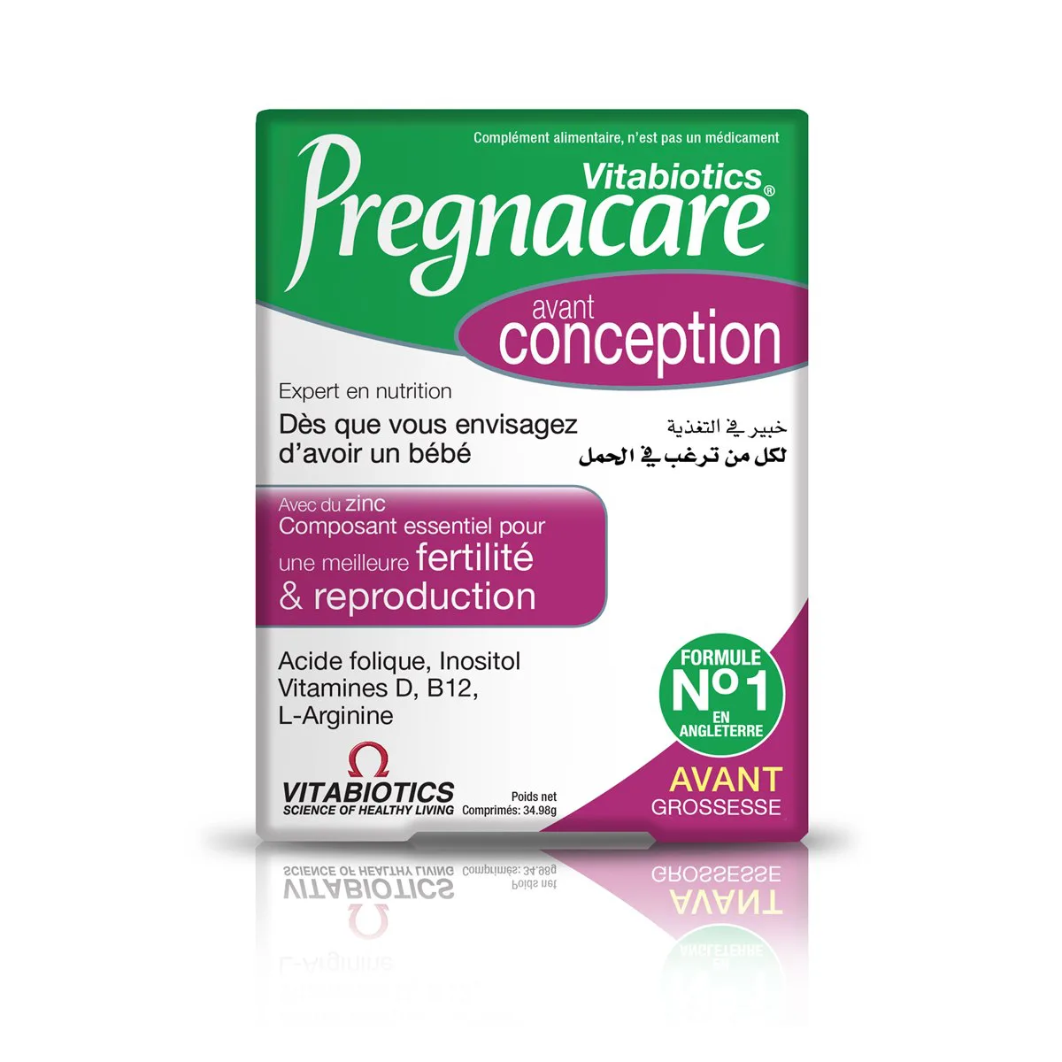 Vitabiotics Pregnacare Conception 30 comprimés
