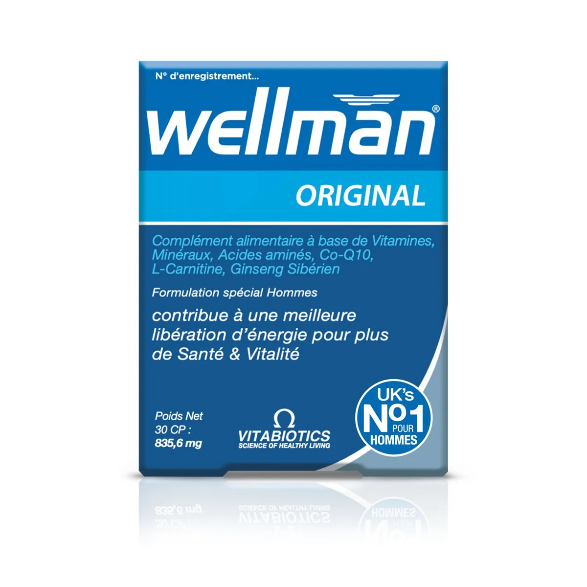 Vitabiotics Wellman Original 30 comprimés