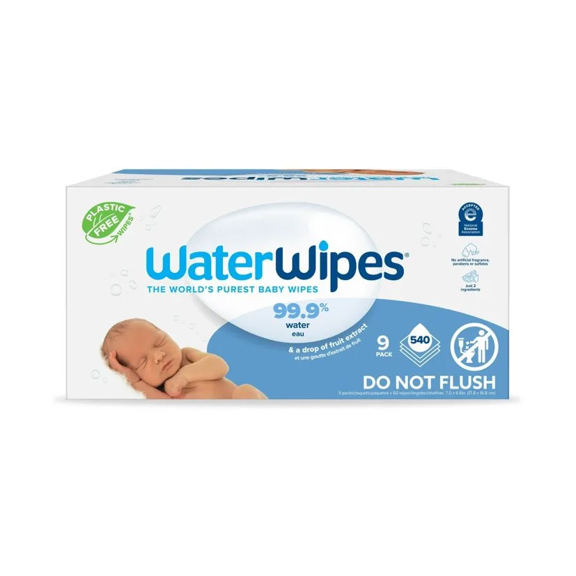 WaterWipes Lingettes Bébé 540 (9 × 60)