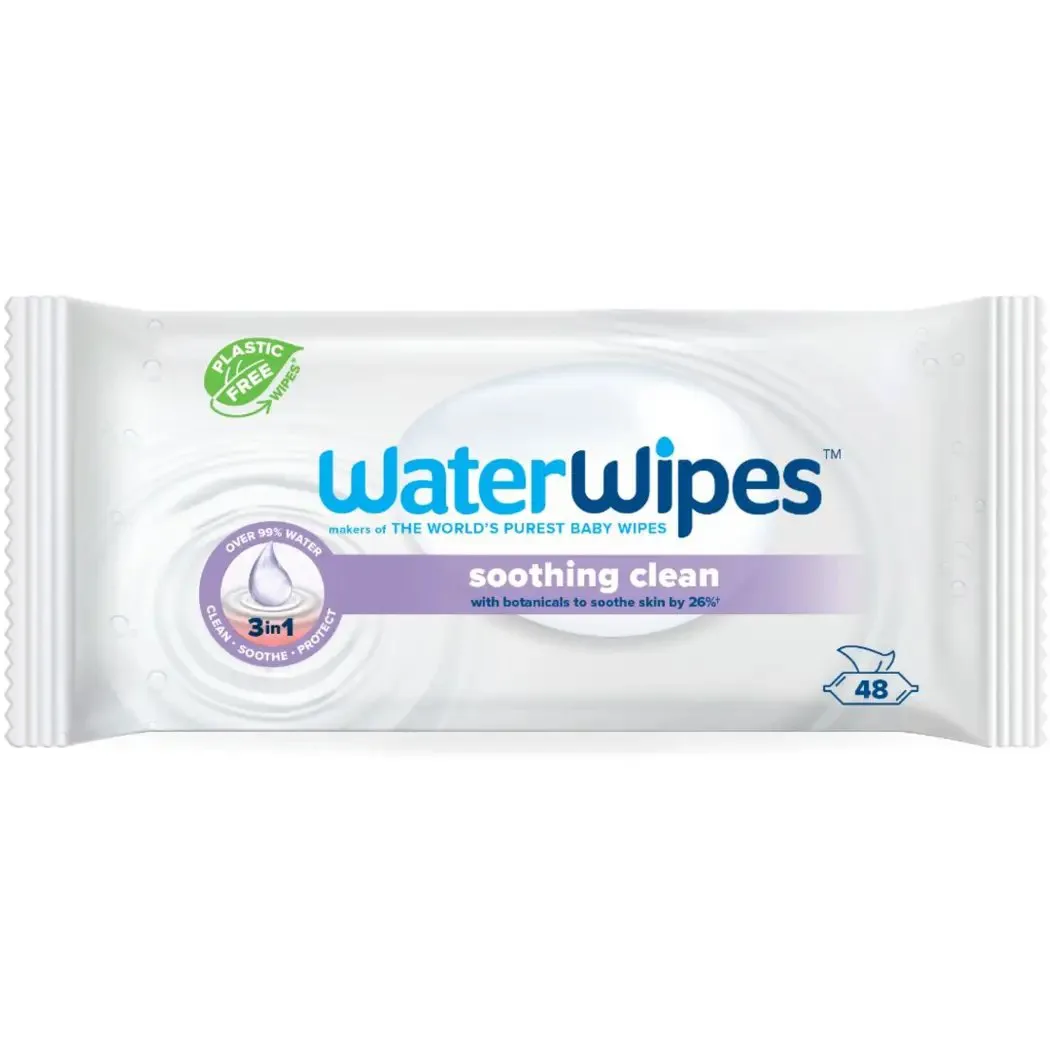 WaterWipes Soothing Clean 48 lingettes